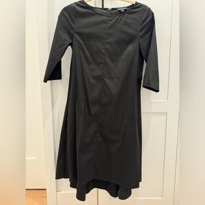 COS black cotton dress 3/4 sleeve